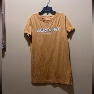 Aeropostale T-shirt XS , yellow crew T-shirt
